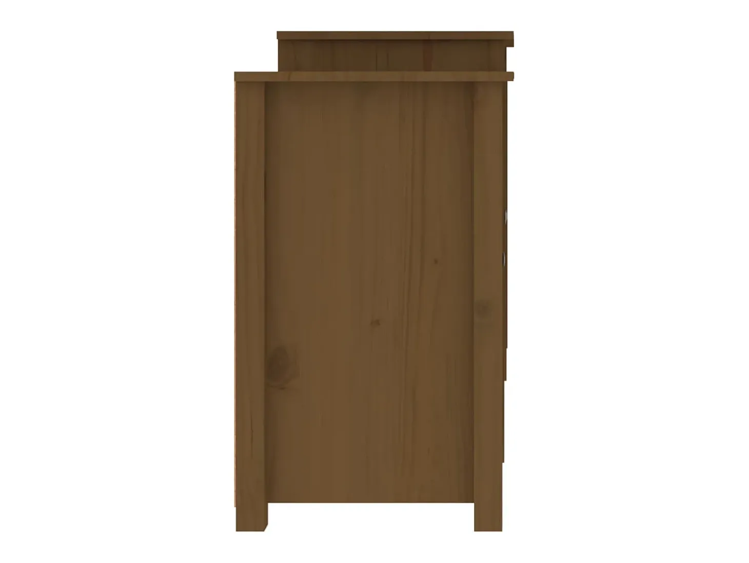 Aparador buffet cómoda mueble almacenaje organizador cocina salón salón 164 x 37 x 68 cm madera maciza de pino marrón 02_0035739