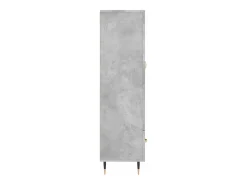 Aparador buffet cómoda mueble mueble de almacenamiento organizador cocina salón salón alto 69,5 x 31 x 115 cm madera contrachapada gris 02_0034481