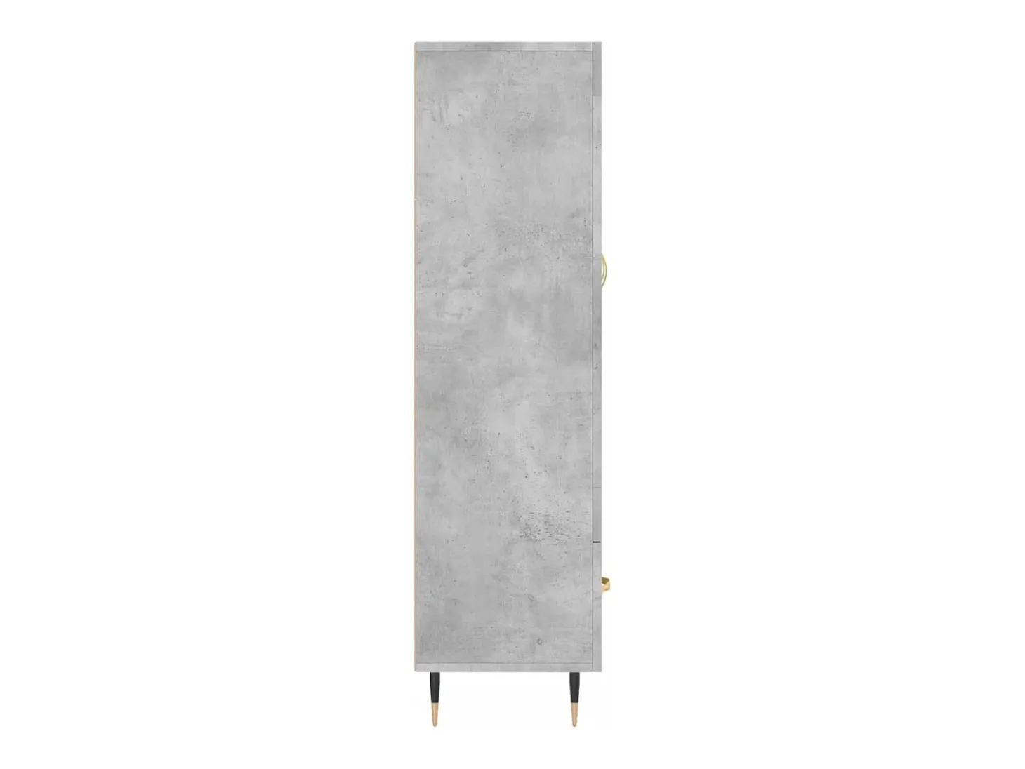 Aparador buffet cómoda mueble mueble de almacenamiento organizador cocina salón salón alto 69,5 x 31 x 115 cm madera contrachapada gris 02_0034481