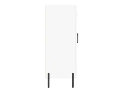 Aparador buffet cómoda mueble mueble de almacenaje organizador cocina salón salón 69,5 x 34 x 90 cm madera contrachapada blanco 02_0030417