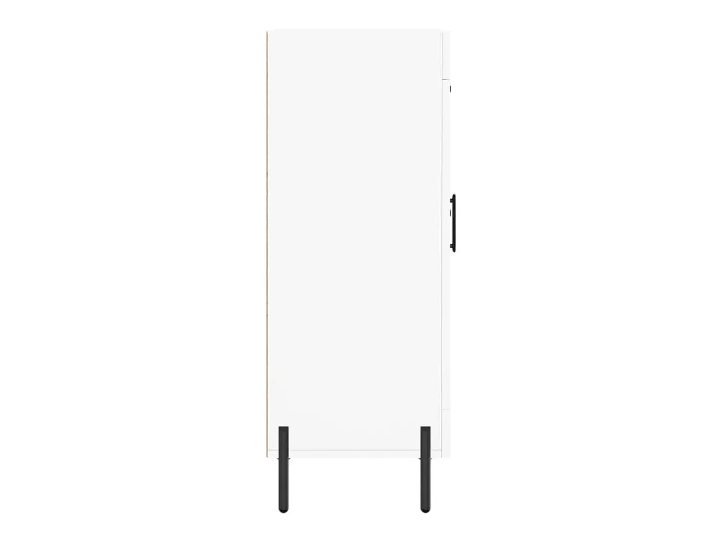 Aparador buffet cómoda mueble mueble de almacenaje organizador cocina salón salón 69,5 x 34 x 90 cm madera contrachapada blanco 02_0030417
