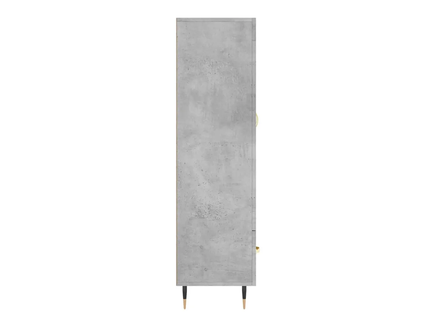 Aparador buffet cómoda mueble mueble de almacenaje organizador cocina salón salón alto 69,5 x 31 x 115 cm madera contrachapada gris 02_0034469