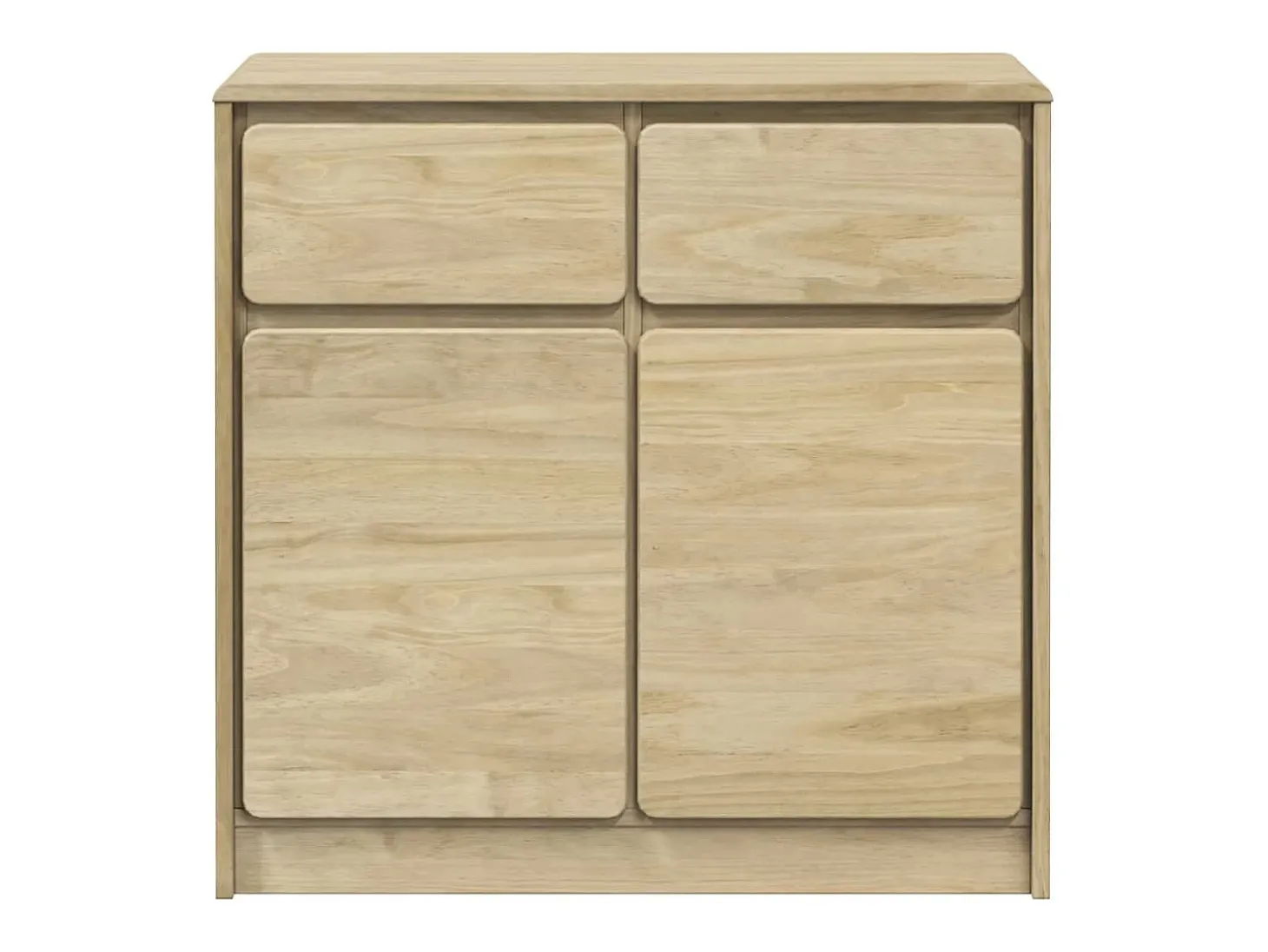 Aparador buffet cómoda mueble almacenaje organizador cocina salón salónAUDA 80 x 43 x 75,5 cm madera maciza de pino marrón 02_0036221