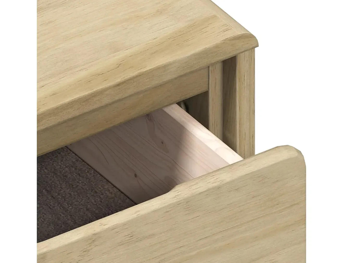 Aparador buffet cómoda mueble almacenaje organizador cocina salón salónAUDA 80 x 43 x 75,5 cm madera maciza de pino marrón 02_0036221
