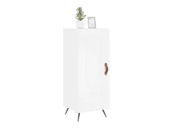 Aparador buffet cómoda mueble mueble de almacenaje organizador cocina salón salón 34,5 x 34 x 90 cm madera contrachapada blanco 02_0030277