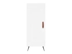 Aparador buffet cómoda mueble mueble de almacenaje organizador cocina salón salón 34,5 x 34 x 90 cm madera contrachapada blanco 02_0030277