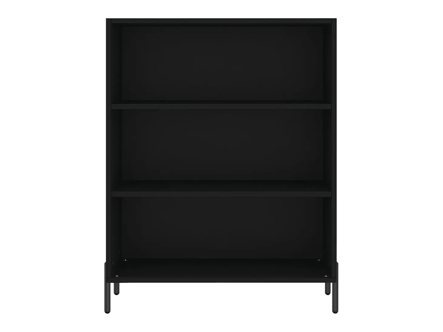 Aparador buffet cómoda mueble mueble de almacenaje organizador cocina salón salón 69,5 x 32,5 x 180 cm madera contrachapada negra 02_0036023