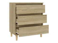 Aparador buffet cómoda mueble almacenaje organizador cocina salón salón Sonoma 60 x 35 x 70 cm madera contrachapada marrón 02_0031598