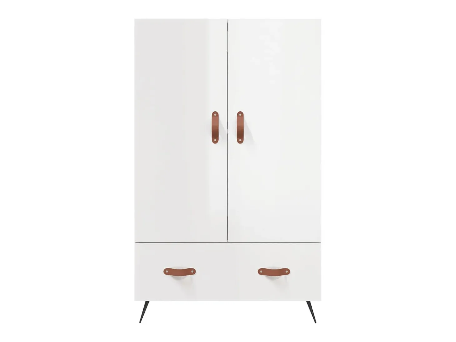 Aparador buffet cómoda mueble mueble de almacenaje organizador cocina salón salón alto brillo 69,5 x 31 x 115 cm madera contrachapada blanco 02_0032998