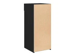 Aparador buffet cómoda mueble mueble de almacenaje organizador cocina salón salón 40 x 42,5 x 93 cm madera contrachapada negra 02_0035943
