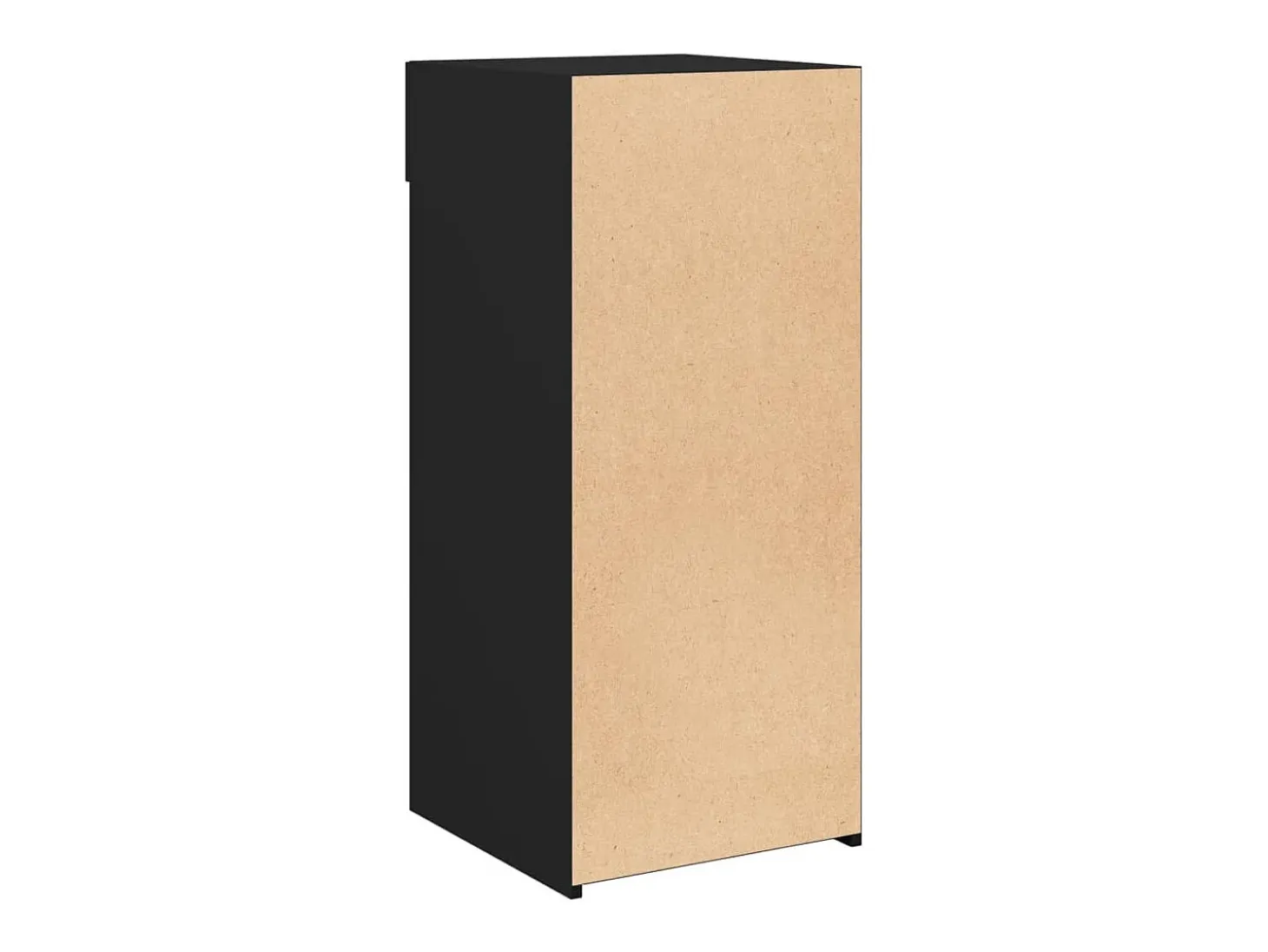 Aparador buffet cómoda mueble mueble de almacenaje organizador cocina salón salón 40 x 42,5 x 93 cm madera contrachapada negra 02_0035943