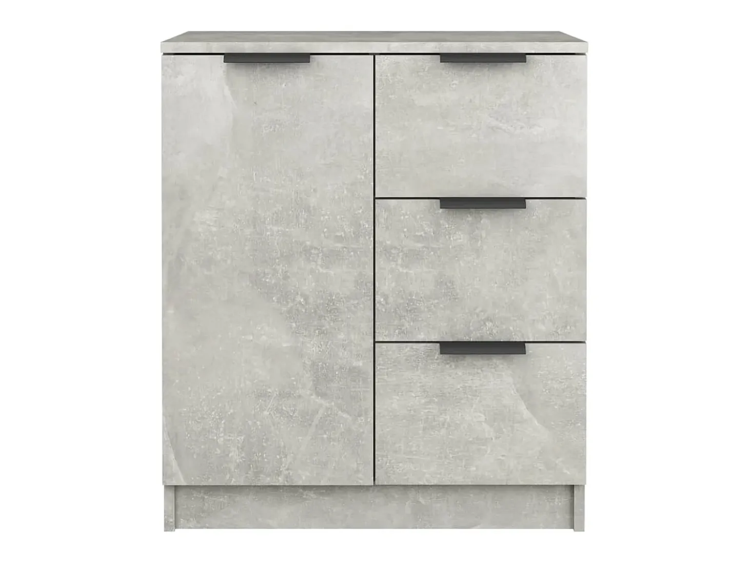 Aparador buffet cómoda mueble mueble de almacenaje organizador cocina salón salón 60 x 30 x 70 cm madera contrachapada gris 02_0031956