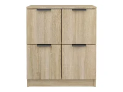 Aparador buffet cómoda mueble almacenaje organizador cocina salón salón Sonoma 60 x 30 x 70 cm madera contrachapada marrón 02_0031584