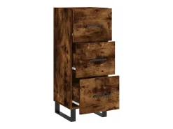 Aparador buffet cómoda mueble mueble de almacenaje organizador cocina salón salón 34,5 x 34 x 90 cm madera contrachapada marrón 02_0030893