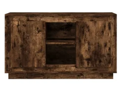 Aparador buffet cómoda mueble mueble de almacenaje organizador cocina salón salón 102 x 35 x 60 cm madera contrachapada marrón 02_0030849