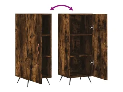 Aparador buffet cómoda mueble mueble de almacenaje organizador cocina salón salón 34,5 x 34 x 90 cm madera contrachapada marrón 02_0030916