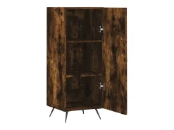 Aparador buffet cómoda mueble mueble de almacenaje organizador cocina salón salón 34,5 x 34 x 90 cm madera contrachapada marrón 02_0030916