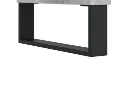Aparador buffet cómoda mueble mueble de almacenamiento organizador cocina salón salón 69,5 x 32,5 x 180 cm madera contrachapada gris 02_0031998
