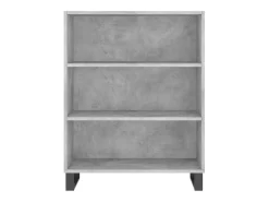 Aparador buffet cómoda mueble mueble de almacenamiento organizador cocina salón salón 69,5 x 32,5 x 180 cm madera contrachapada gris 02_0031998