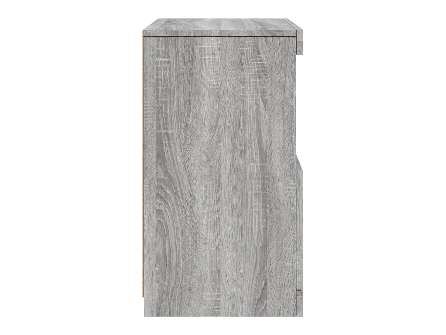 Aparador buffet cómoda mueble almacenaje organizador cocina salón salón con luces LED Sonoma 41 x 37 x 67 cm gris 02_0030076