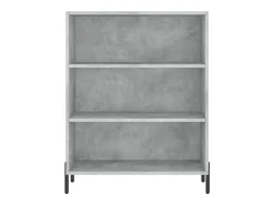 Aparador buffet cómoda mueble mueble de almacenaje organizador cocina salón salón 69,5 x 32,5 x 180 cm madera contrachapada gris 02_0031999