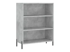 Aparador buffet cómoda mueble mueble de almacenaje organizador cocina salón salón 69,5 x 32,5 x 180 cm madera contrachapada gris 02_0031999