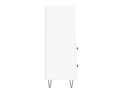 Aparador buffet cómoda mueble mueble de almacenaje organizador cocina salón salón 34,5 x 34 x 90 cm madera contrachapada blanco 02_0030270