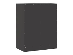 Aparador buffet cómoda mueble almacenaje organizador cocina salón salón 67 x 39 x 83 cm acero negro 02_0036015