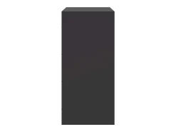Aparador buffet cómoda mueble almacenaje organizador cocina salón salón 67 x 39 x 83 cm acero negro 02_0036015