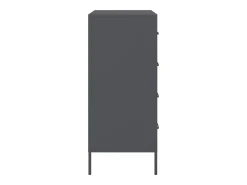 Aparador buffet cómoda mueble mueble de almacenaje organizador cocina salón salón 68 x 39 x 89 cm acero antracita 02_0029708