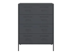 Aparador buffet cómoda mueble mueble de almacenaje organizador cocina salón salón 68 x 39 x 89 cm acero antracita 02_0029708