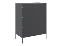 Aparador buffet cómoda mueble mueble de almacenaje organizador cocina salón salón 68 x 39 x 89 cm acero antracita 02_0029708
