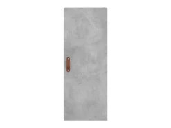 Aparador buffet cómoda mueble mueble de almacenamiento organizador cocina salón salón alto 34,5 x 34 x 180 cm madera contrachapada gris 02_0034288