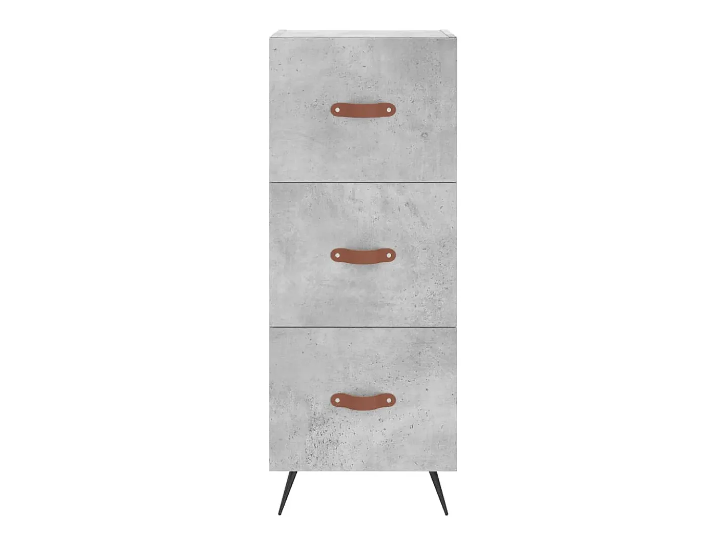 Aparador buffet cómoda mueble mueble de almacenamiento organizador cocina salón salón alto 34,5 x 34 x 180 cm madera contrachapada gris 02_0034288