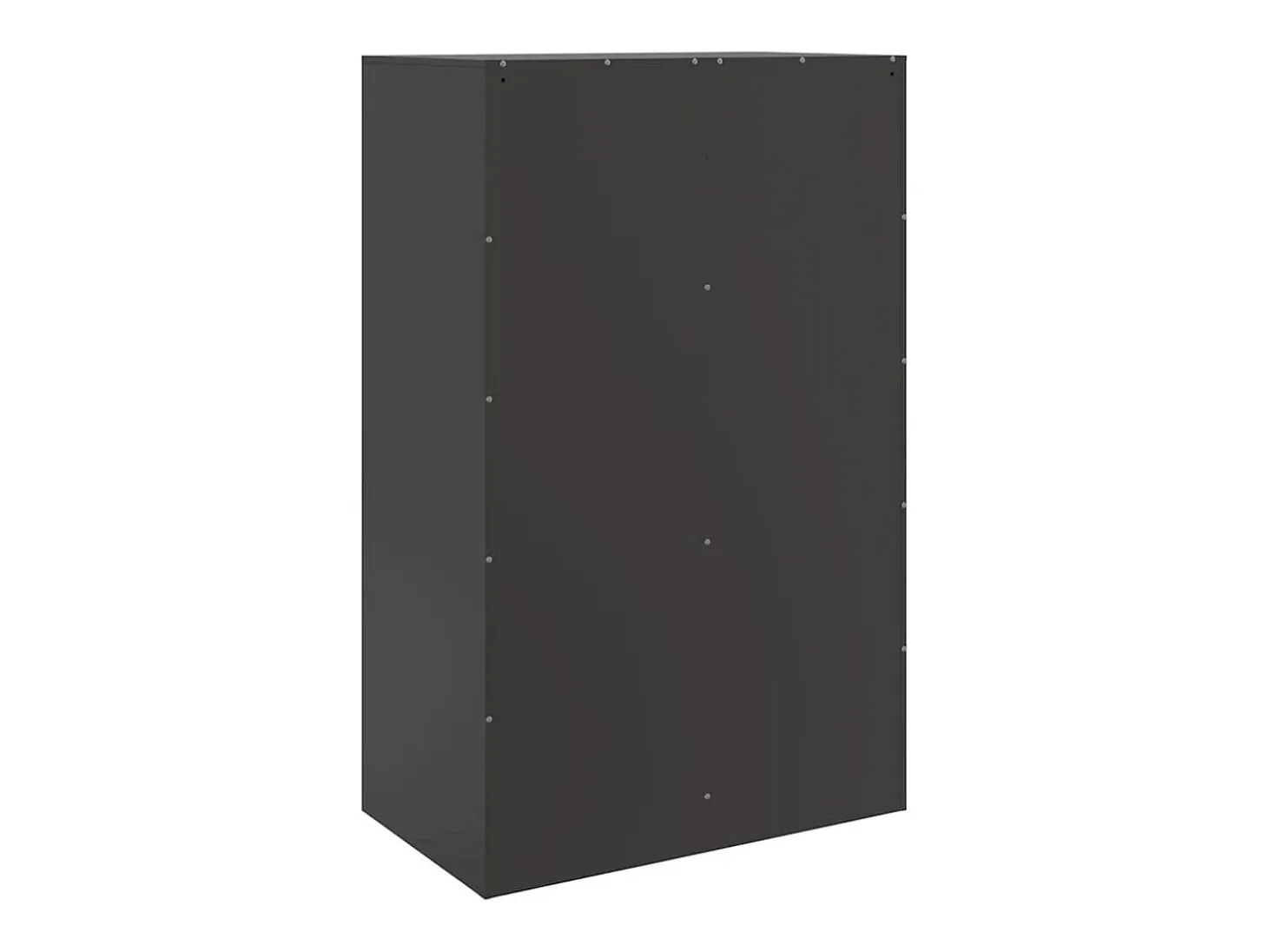 Aparador buffet cómoda mueble almacenaje organizador cocina salón salón 67 x 39 x 107 cm acero negro 02_0036010