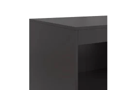 Aparador buffet cómoda mueble almacenaje organizador cocina salón salón 67 x 39 x 107 cm acero negro 02_0036010