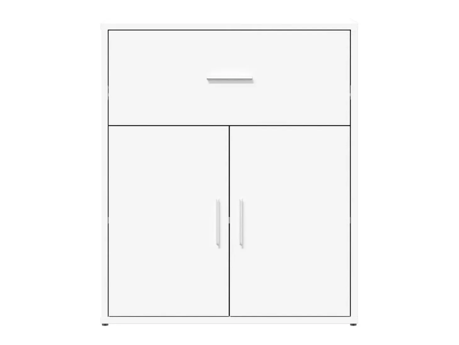 Aparador buffet cómoda mueble mueble de almacenaje organizador cocina salón salón 60 x 31 x 70 cm madera contrachapada blanco 02_0030341