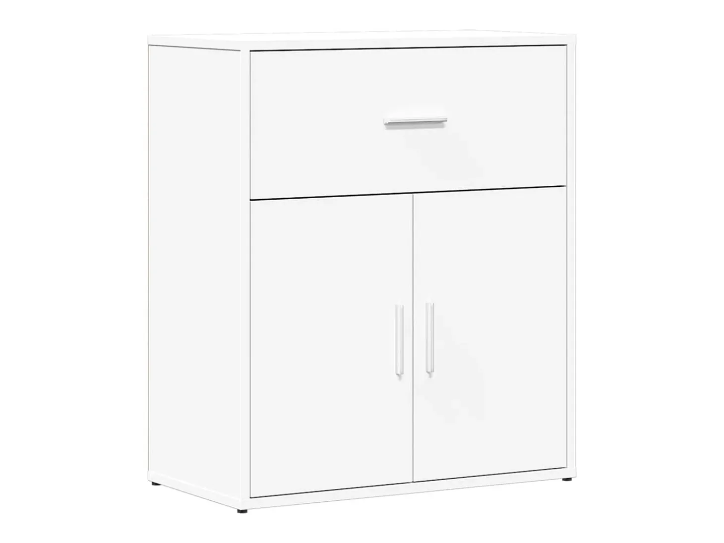 Aparador buffet cómoda mueble mueble de almacenaje organizador cocina salón salón 60 x 31 x 70 cm madera contrachapada blanco 02_0030341