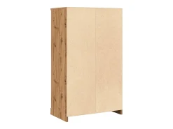 Aparador buffet cómoda mueble mueble de almacenaje organizador cocina salón salón alta artesanía 60 x 35,5 x 103,5 cm madera contrachapada marrón 02_0033163