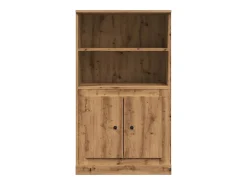 Aparador buffet cómoda mueble mueble de almacenaje organizador cocina salón salón alta artesanía 60 x 35,5 x 103,5 cm madera contrachapada marrón 02_0033163