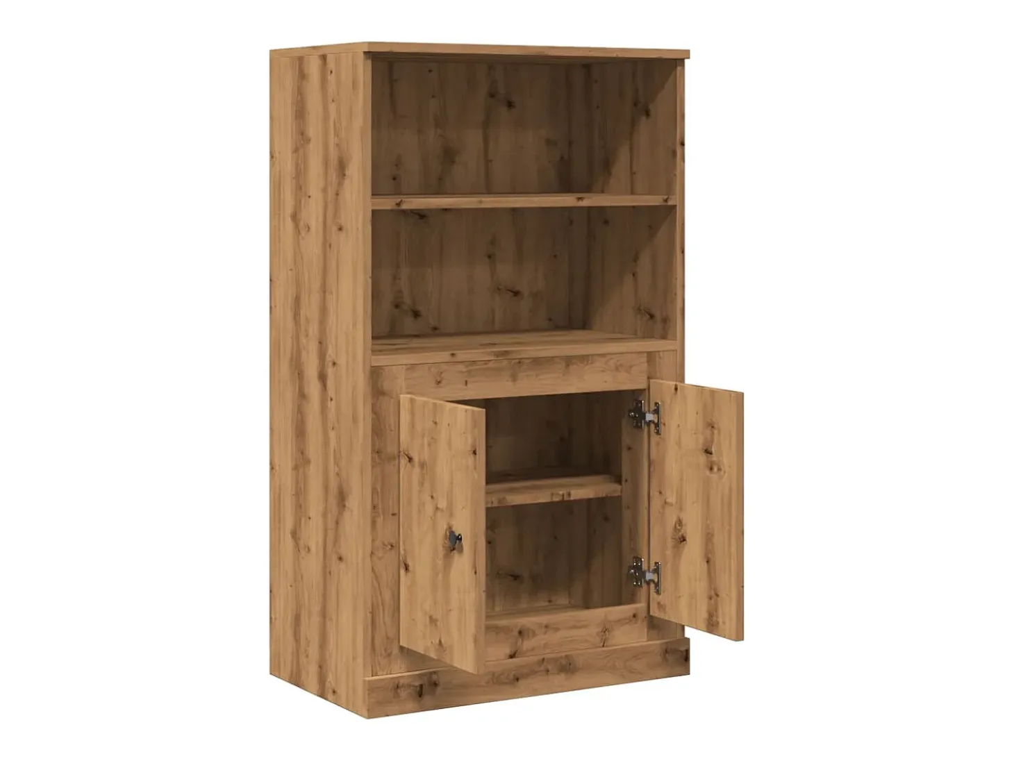 Aparador buffet cómoda mueble mueble de almacenaje organizador cocina salón salón alta artesanía 60 x 35,5 x 103,5 cm madera contrachapada marrón 02_0033163