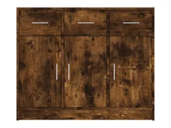 Aparador buffet cómoda mueble mueble de almacenaje organizador cocina salón salón 91 x 28 x 75 cm madera contrachapada marrón 02_0031131