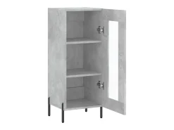 Aparador buffet cómoda mueble mueble de almacenaje organizador cocina salón salón 34,5 x 34 x 90 cm madera contrachapada gris 02_0031914