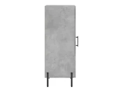 Aparador buffet cómoda mueble mueble de almacenaje organizador cocina salón salón 34,5 x 34 x 90 cm madera contrachapada gris 02_0031914