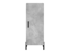 Aparador buffet cómoda mueble mueble de almacenamiento organizador cocina salón salón alto 34,5 x 34 x 180 cm madera contrachapada gris 02_0034322