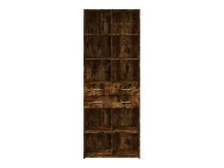 Aparador buffet cómoda mueble mueble de almacenaje organizador cocina salón salón alto 70 x 42,5 x 185 cm madera contrachapada marrón 02_0033557