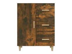 Aparador buffet cómoda mueble almacenaje organizador cocina salón salón 69,5 x 34 x 90 cm madera contrachapada marrón 02_0031043