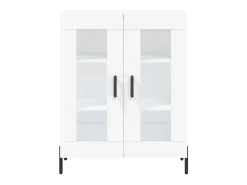 Aparador buffet cómoda mueble mueble de almacenaje organizador cocina salón salón 69,5 x 34 x 90 cm madera contrachapada blanco 02_0030447