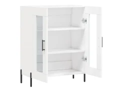 Aparador buffet cómoda mueble mueble de almacenaje organizador cocina salón salón 69,5 x 34 x 90 cm madera contrachapada blanco 02_0030447