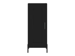 Aparador buffet cómoda mueble almacenaje organizador cocina salón salón 34,5 x 34 x 90 cm madera contrachapada negra 02_0035901